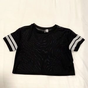 Black Mesh T-Shirt